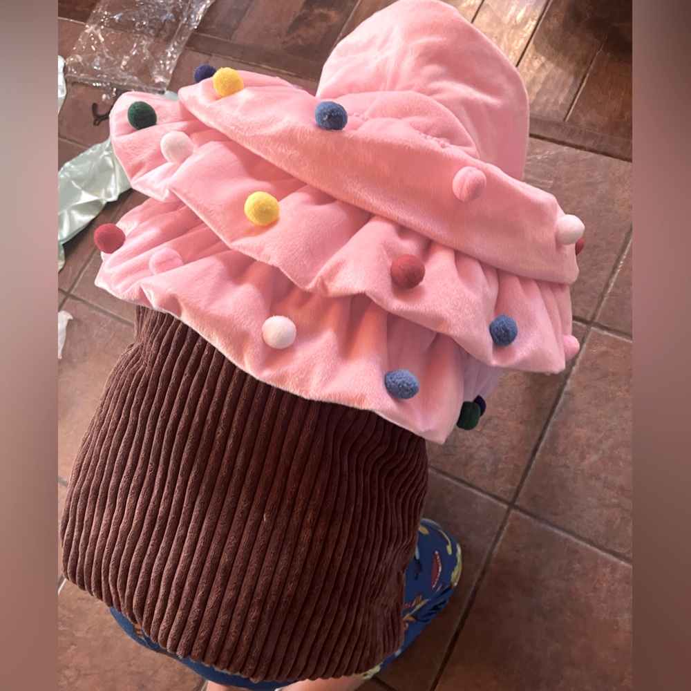 Dog Halloween Costume- Cupcake or Pink Winter Coat- Large Dog